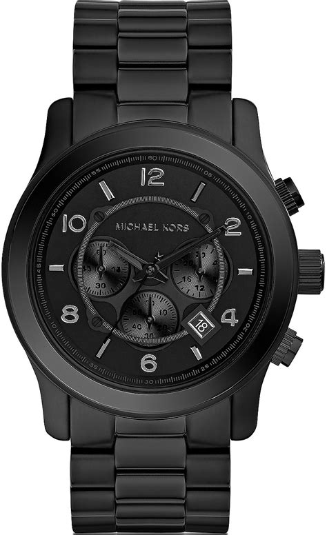 michael kors oversized mens watch|michael kors black runway watch.